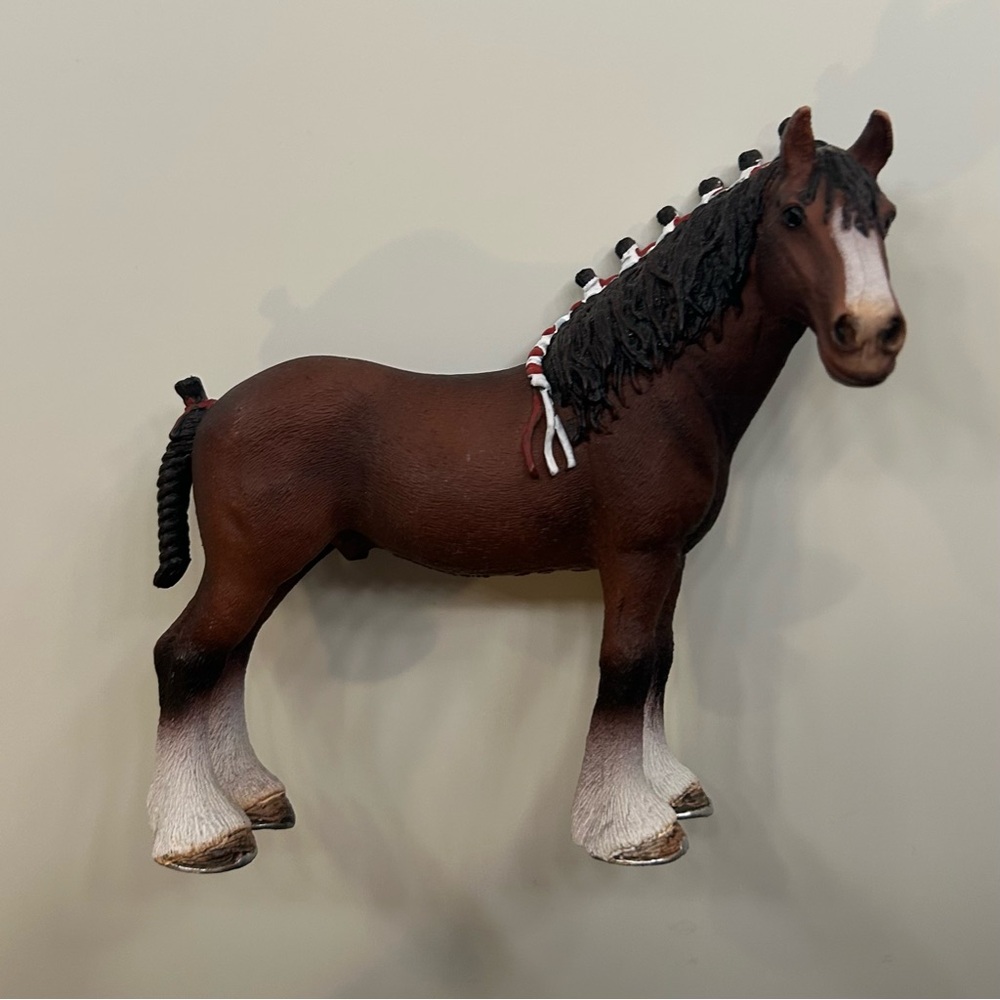 Retired Schleich Clydesdale Gelding Horse 2015